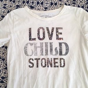 Sugarhigh Lovestoned "Love Stoned Child" Tee NWOT